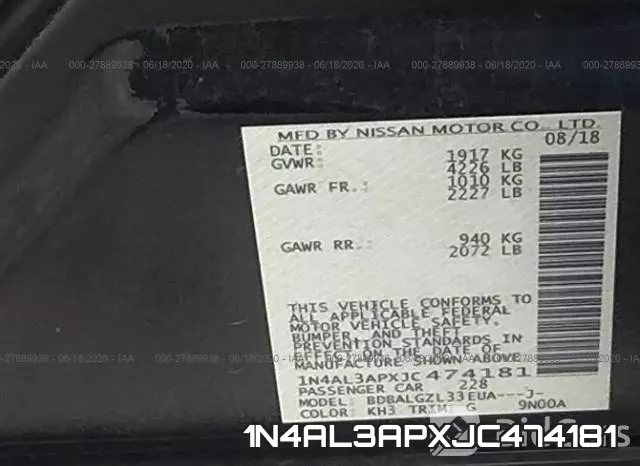 1N4AL3APXJC474181 фото 10