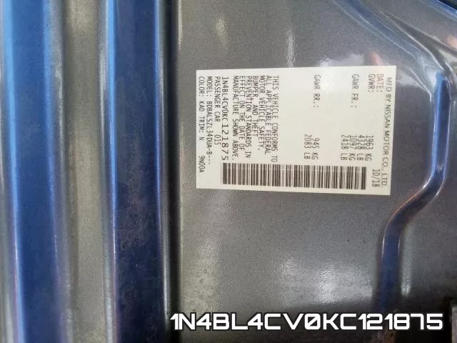 1N4BL4CV0KC121875 фото 2