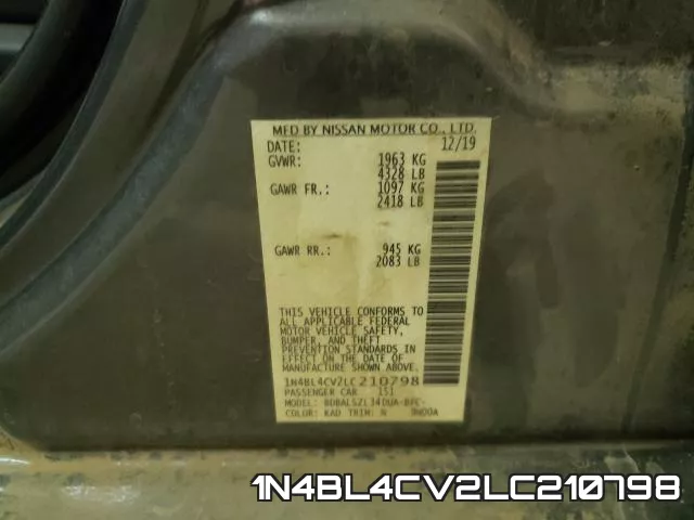 1N4BL4CV2LC210798 фото 2