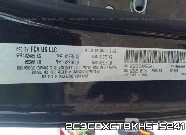 2C3CDXCT8KH575241 фото 10