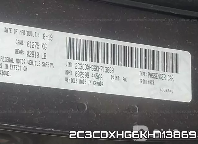 2C3CDXHG6KH713869 фото 10