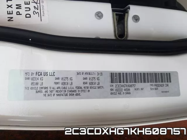 2C3CDXHG7KH608757 фото 2