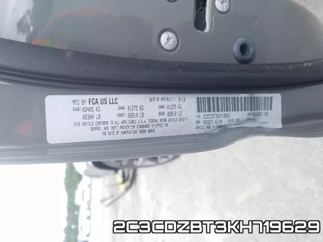 2C3CDZBT3KH719629 фото 2