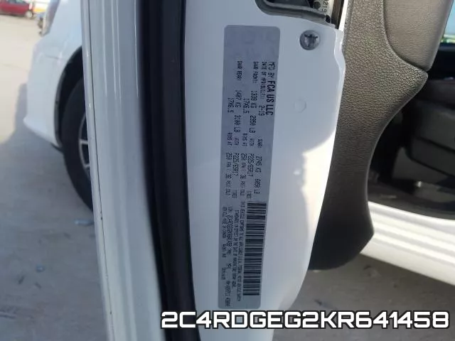 2C4RDGEG2KR641458 фото 2