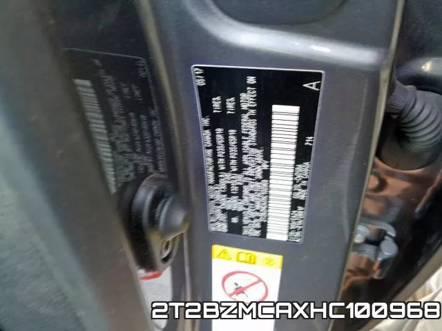 2T2BZMCAXHC100968 фото 2