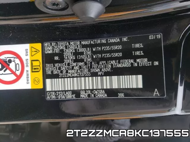 2T2ZZMCA8KC137555 фото 2