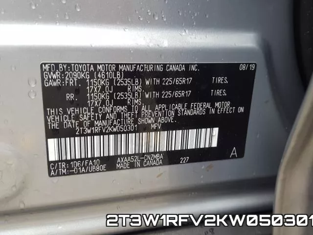 2T3W1RFV2KW050301 фото 2