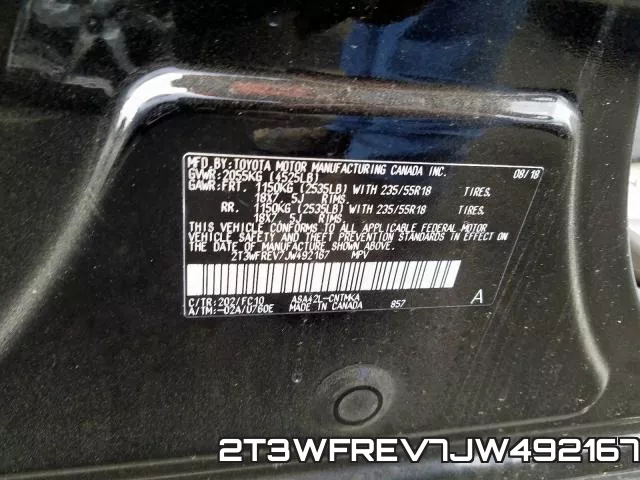 2T3WFREV7JW492167 фото 2