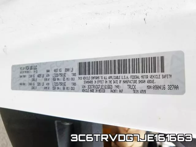 3C6TRVDG7JE161663 фото 2