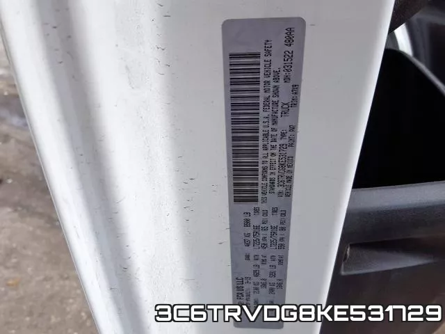 3C6TRVDG8KE531729 фото 2