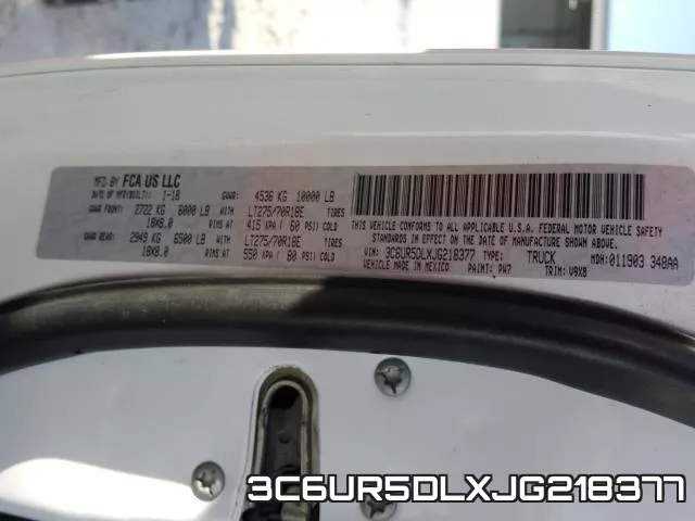 3C6UR5DLXJG218377 фото 2