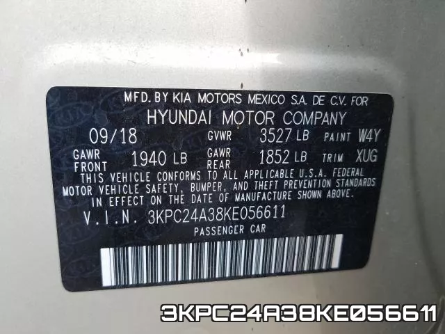 3KPC24A38KE056611 фото 2