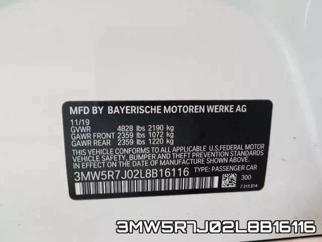 3MW5R7J02L8B16116 фото 2