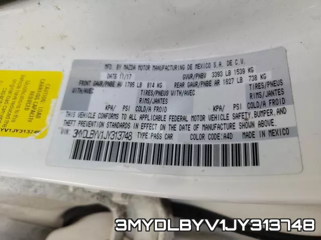 3MYDLBYV1JY313748 фото 2