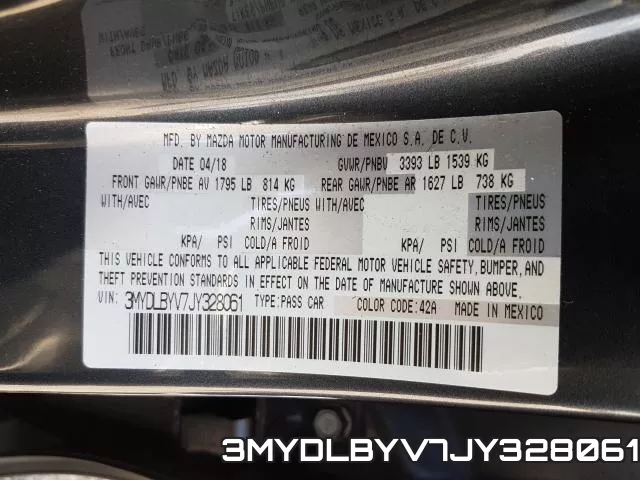 3MYDLBYV7JY328061 фото 2