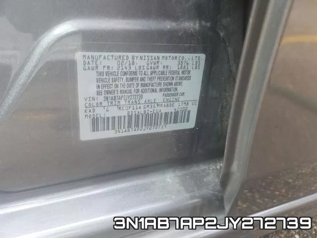 3N1AB7AP2JY272739 фото 2