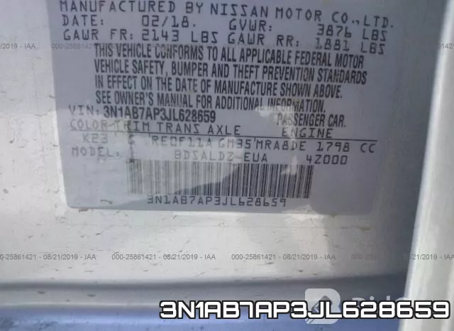 3N1AB7AP3JL628659 фото 10