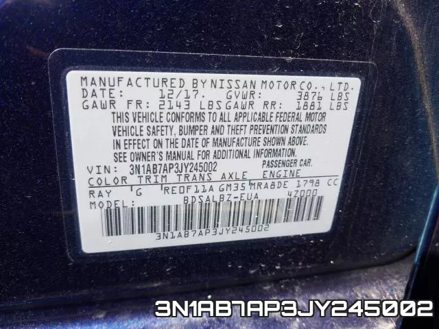 3N1AB7AP3JY245002 фото 2