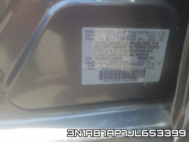 3N1AB7AP7JL653399 фото 2