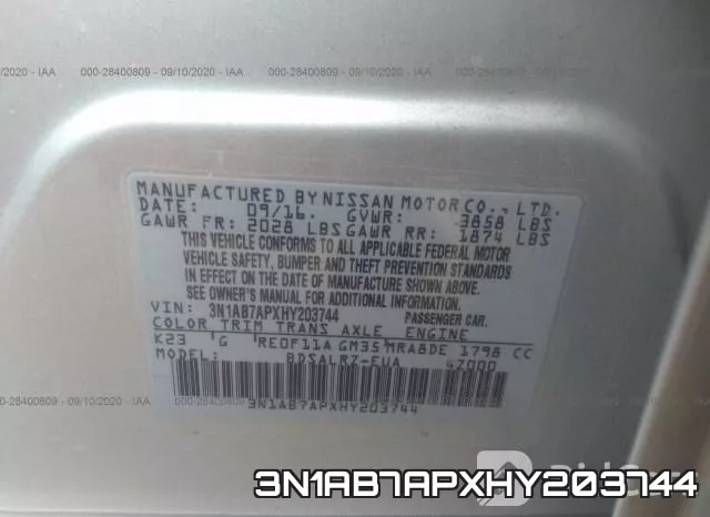 3N1AB7APXHY203744 фото 9
