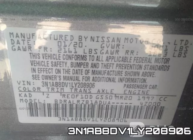 3N1AB8DV1LY208906 фото 10