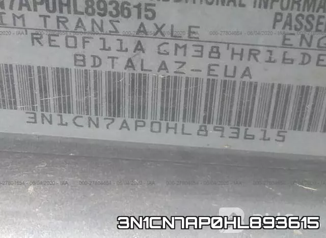 3N1CN7AP0HL893615 фото 10