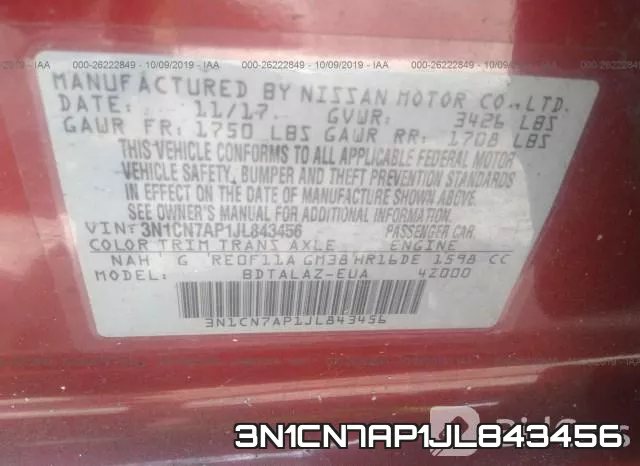 3N1CN7AP1JL843456 фото 10