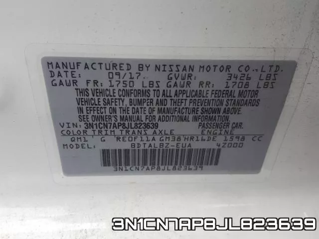 3N1CN7AP8JL823639 фото 2