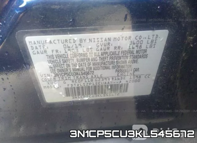 3N1CP5CU3KL545672 фото 10