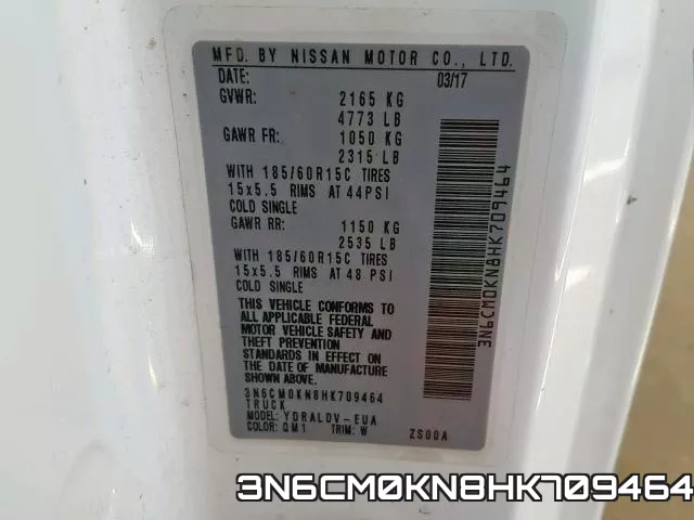 3N6CM0KN8HK709464 фото 2