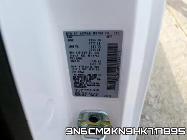 3N6CM0KN9HK717895 фото 2