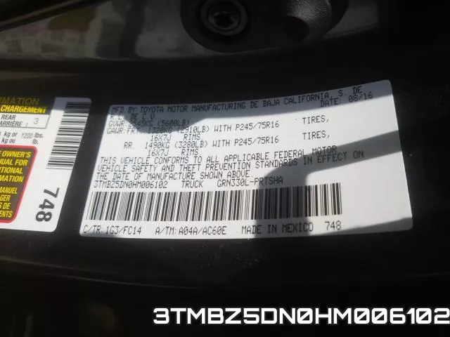 3TMBZ5DN0HM006102 фото 2