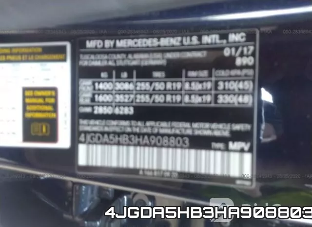 4JGDA5HB3HA908803 фото 10