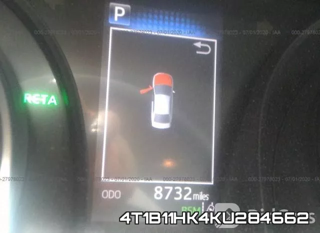 4T1B11HK4KU284662 фото 8