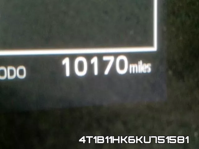 4T1B11HK6KU751581 фото 8