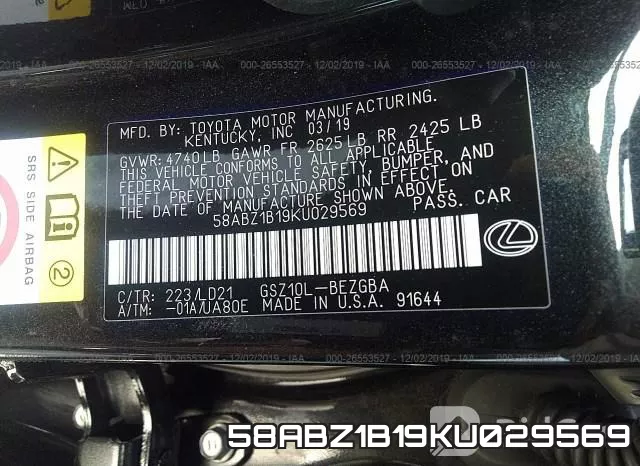 58ABZ1B19KU029569 фото 10