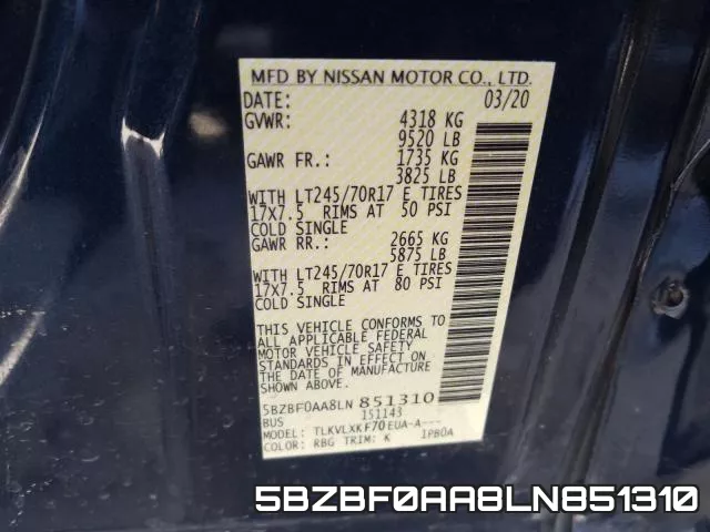5BZBF0AA8LN851310 фото 2