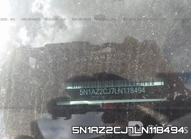 5N1AZ2CJ7LN118494 фото 10