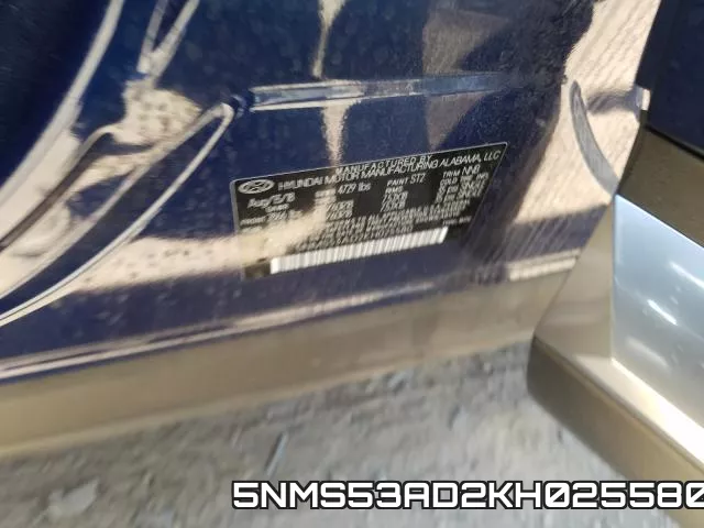 5NMS53AD2KH025580 фото 2