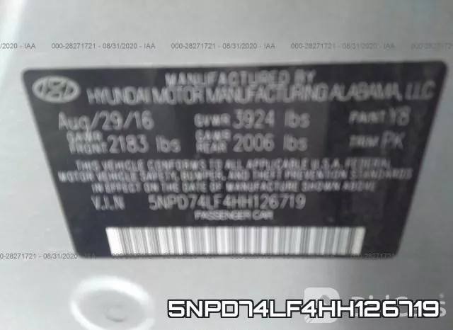 5NPD74LF4HH126719 фото 10