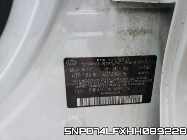 5NPD74LFXHH083228 фото 2