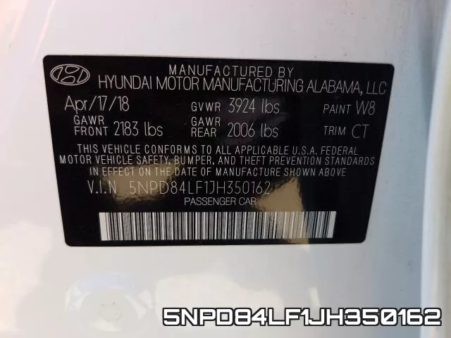 5NPD84LF1JH350162 фото 2