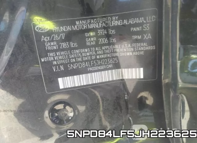 5NPD84LF5JH223625 фото 10