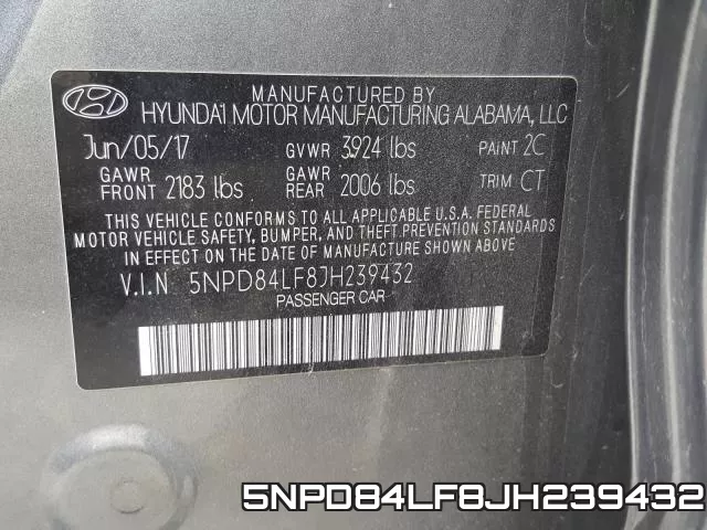 5NPD84LF8JH239432 фото 2