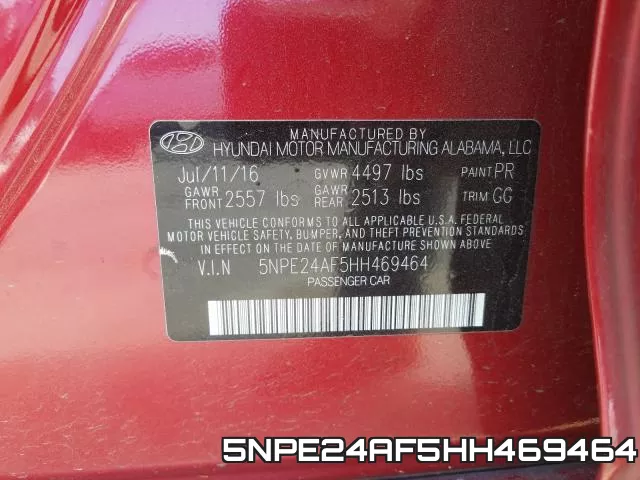 5NPE24AF5HH469464 фото 2