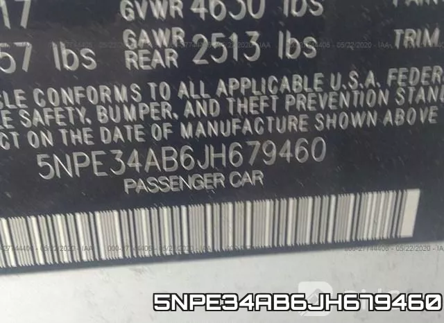 5NPE34AB6JH679460 фото 10