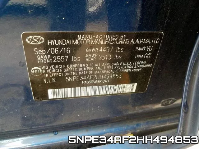 5NPE34AF2HH494853 фото 2