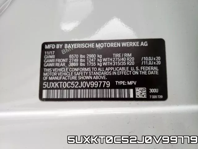 5UXKT0C52J0V99779 фото 2