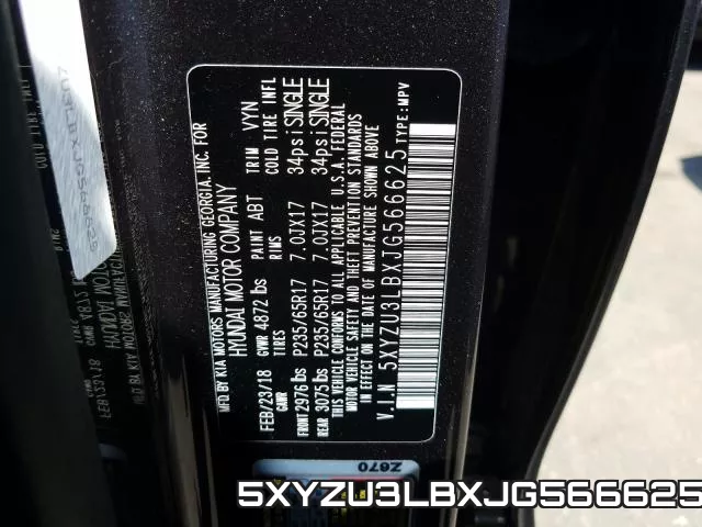 5XYZU3LBXJG566625 фото 2