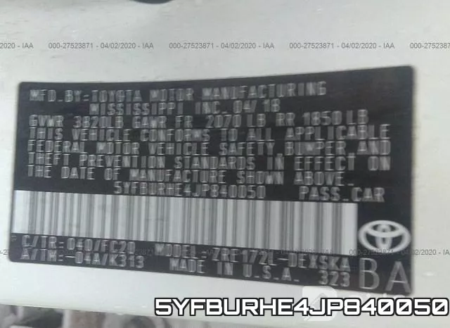 5YFBURHE4JP840050 фото 10